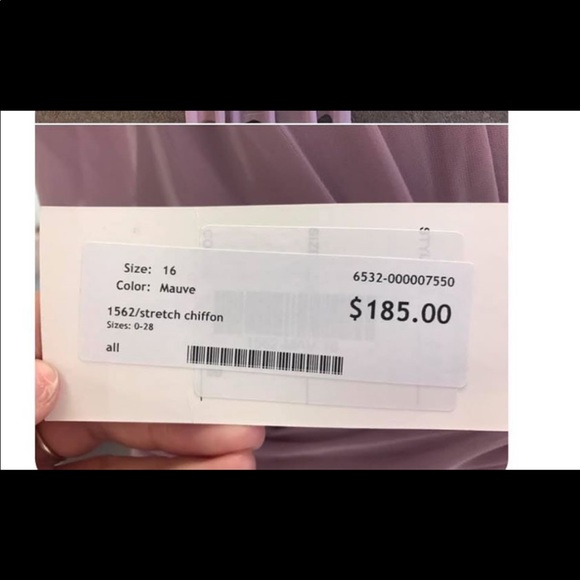 Allure 1562 Draped Sleeve Chiffon Bridesmaid Dress - Picture 5 of 5